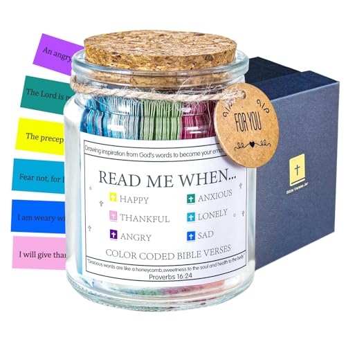 Read Me When Bible Verses Jar For Daily Encouragement, Color
