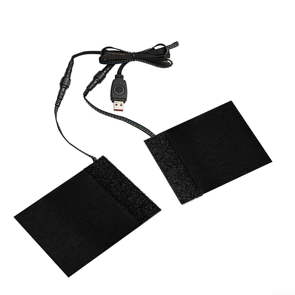 Yuanpgky Coussin chauffant pour guidon de moto, poignée chauffante USB, température réglable, chauffage rapide, étanche pour moto, vélo, moto