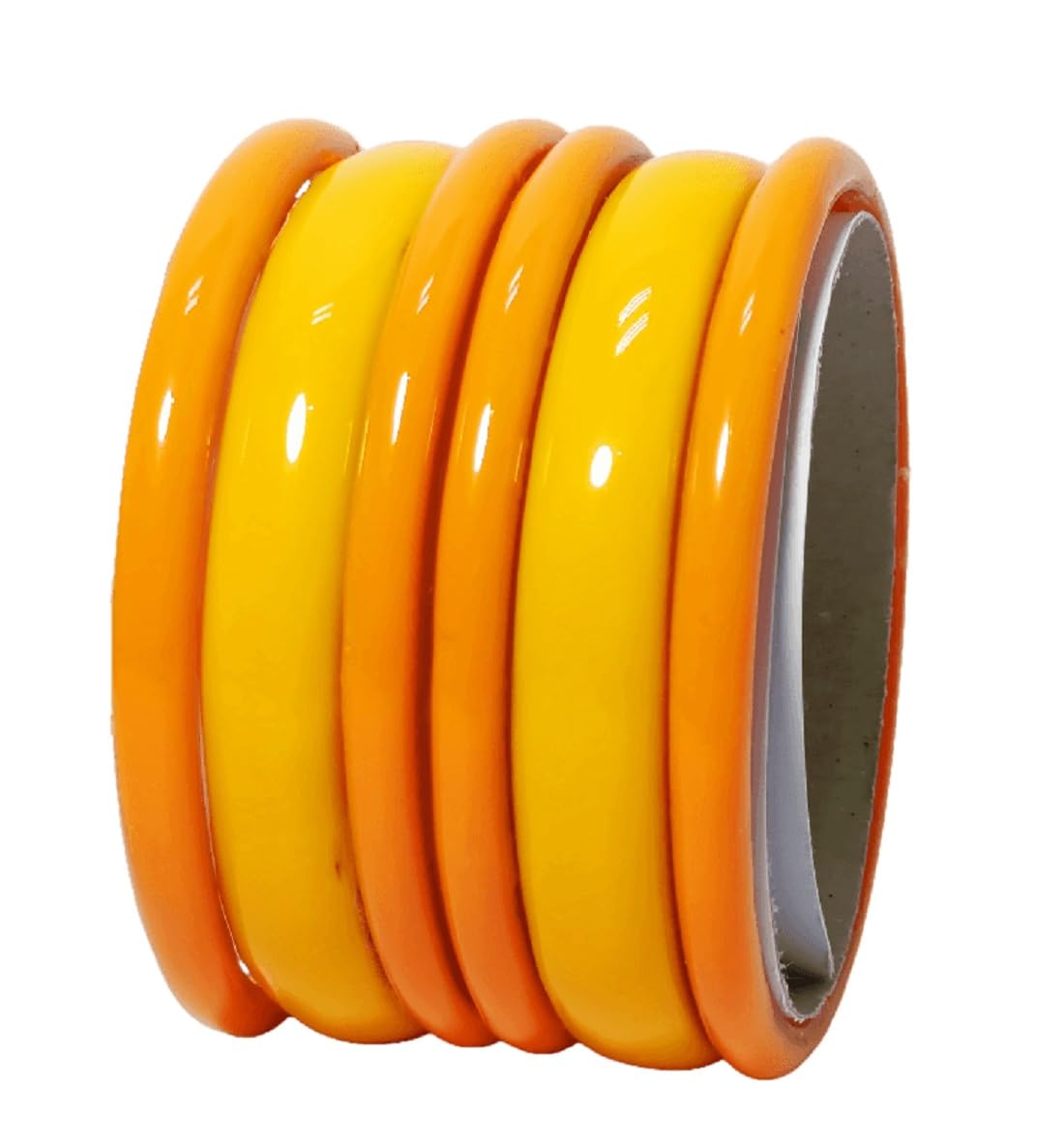 T4 Jewels (2.10 & 2.12 Size Plane Beauty Shine Colours Bangle Set For Women & Girls - (Set Of 6)_Yellow_2.12 (B0CHSFPMNQ) Amazon Price History, Amazon Price Tracker