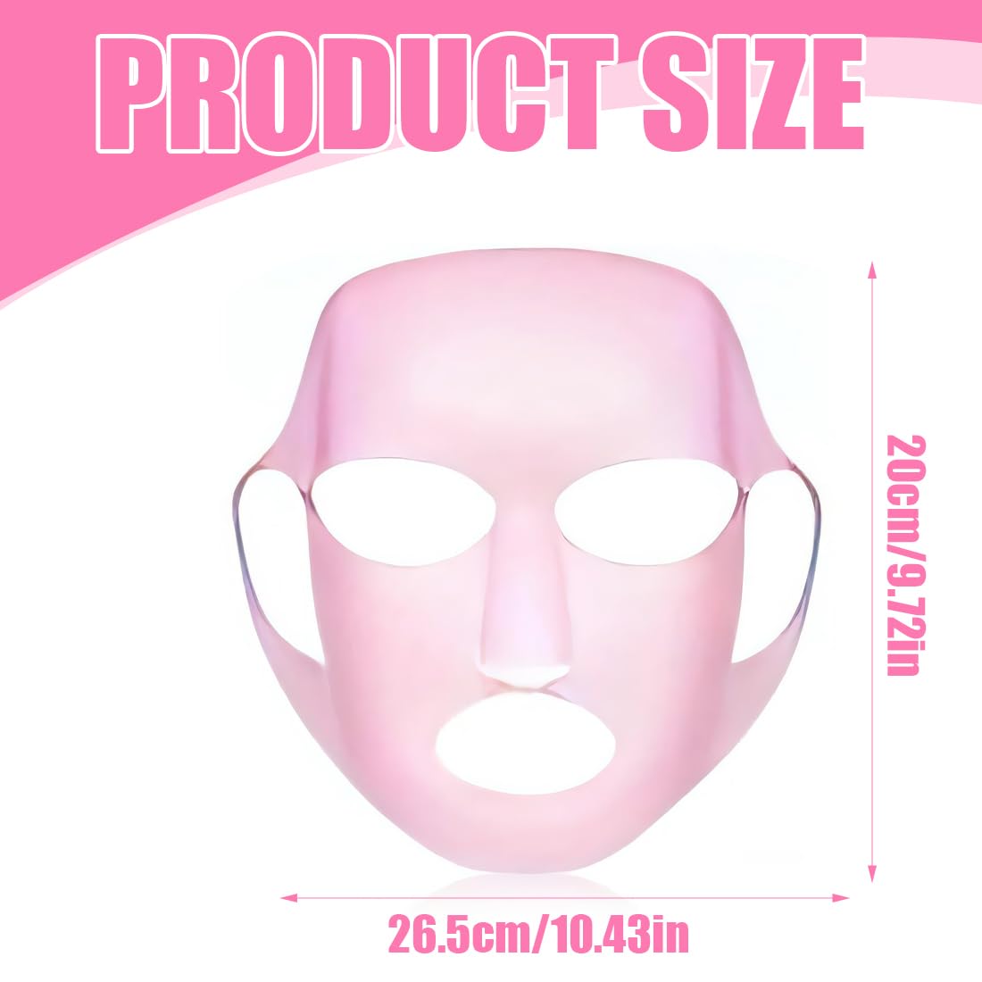 Mascarilla facial que evita la evaporación, mascarilla facial reutilizable, soporte de mascarilla facial de silicona, 2 piezas