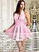 ShawGobow Jacquard Corset Dress,Deep V Halter Mini Dresses with Bow Back,Sexy Birthday Outfits Women Homecoming Prom Formal Pink Small
