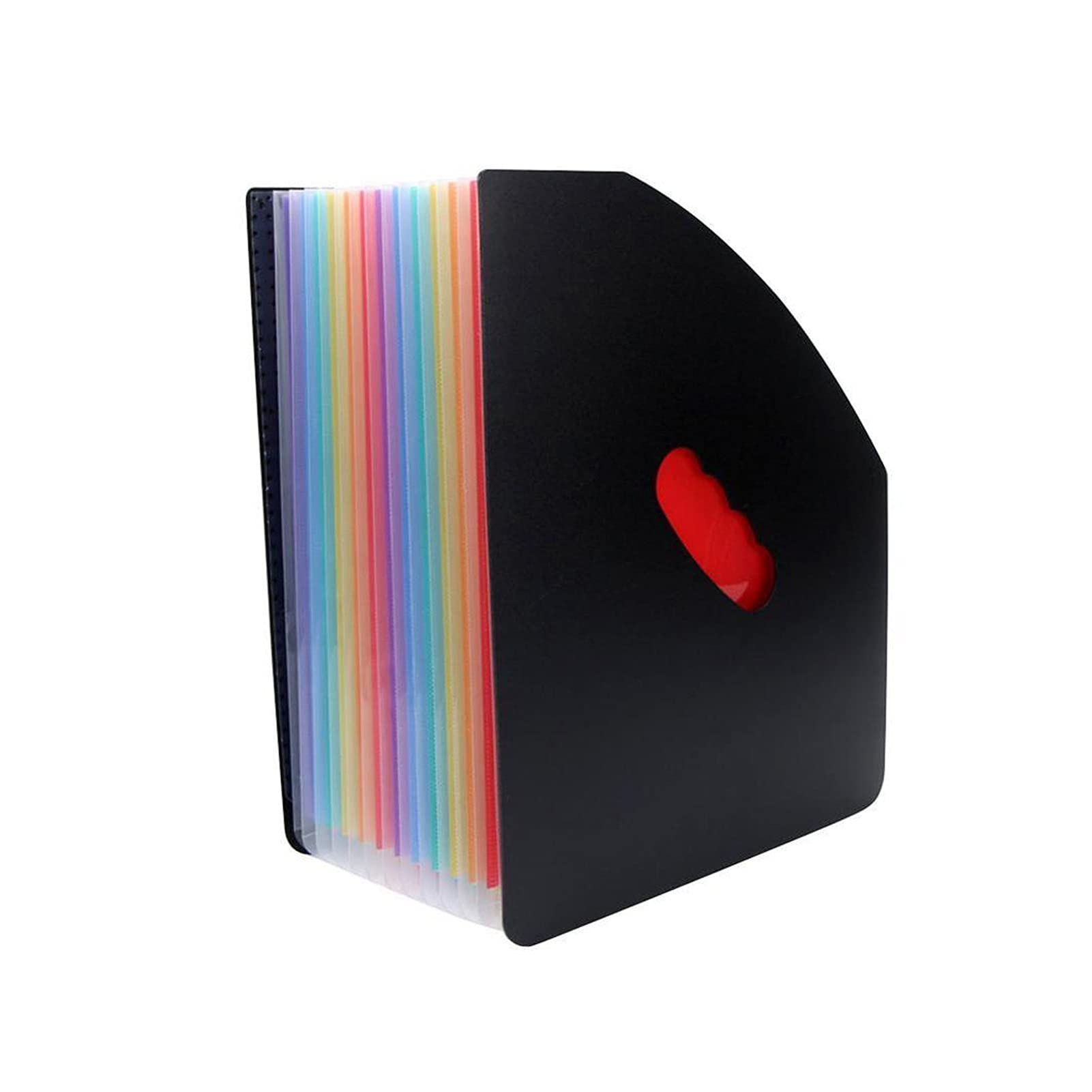 Carpeta 13 Tasche in espansione di File Folder A4 Organizzatore Portatile Business File di Business Forniture for Ufficio Carpeta expandible (Color : Black)