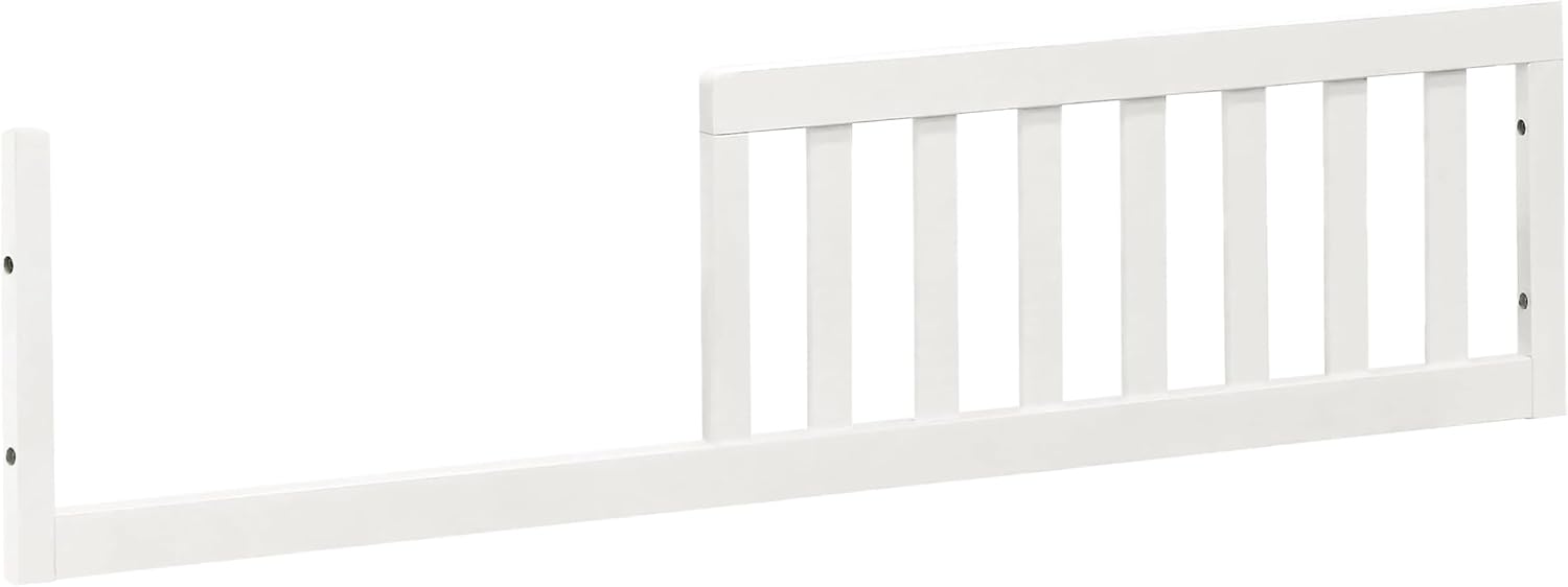 Toddler Bed Safety Guard Rail for Namesake, Formerly Million Dollar Baby Convertible Cribs - Solid Wood Rail for Convertible Crib to Toddler Bed Conversion (Emma Regency Crib, Warm White)