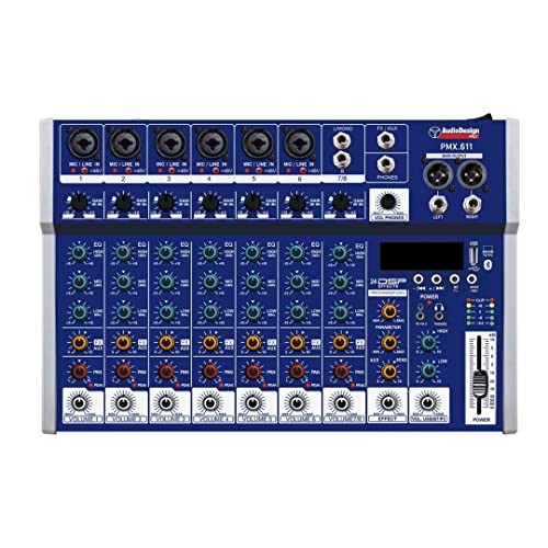 Mixeur audio professionnel 6 canaux pour home studio et podcast USB