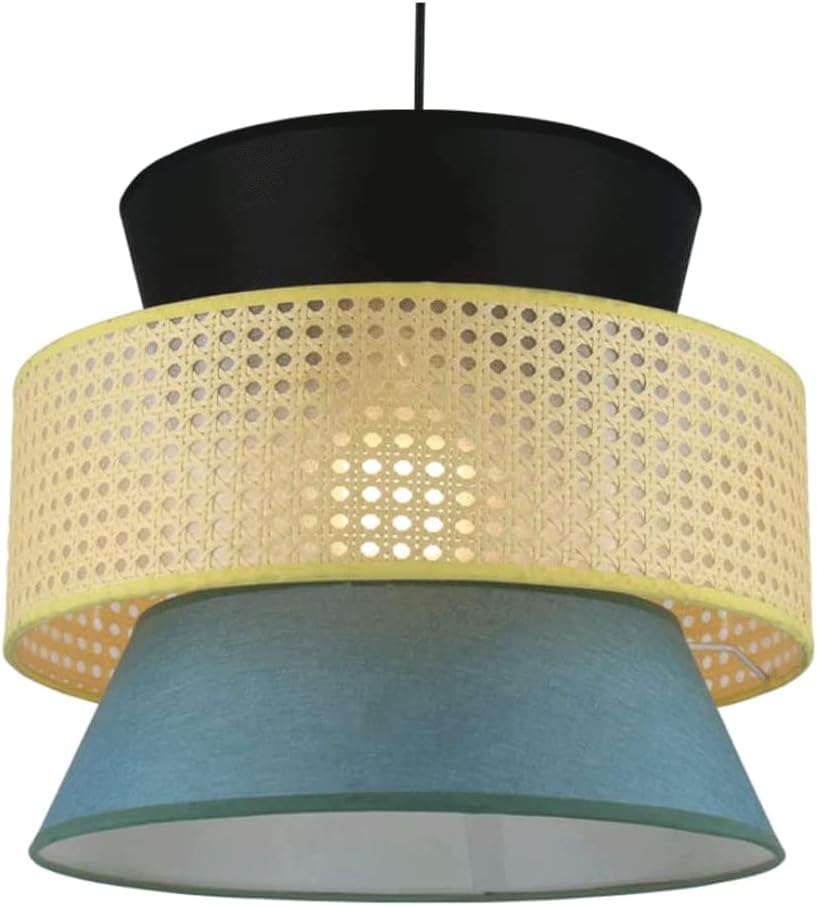 LIOONS Hand-Woven Chinese Lanterns, Chinese Chandelier, E27 Lighting Lanterns, Paper Lantern Lamp Creative Hanging Lantern