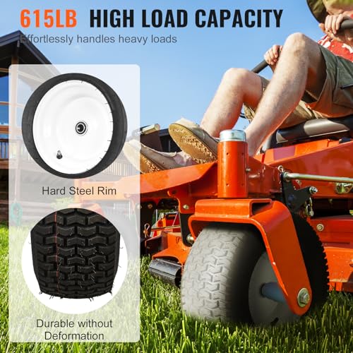 VEVOR Lawn Mower Tires with Rim, 16x6.5-8" Tubeless Tractor Tires, 2-Pack Tire and Wheel Assembly, Turf Pneumatic Tires, 3" Offset Hub, 3/4" Bushing Size, 16 PCS Adapters for Riding Mower Lawn Tractor - Image 5