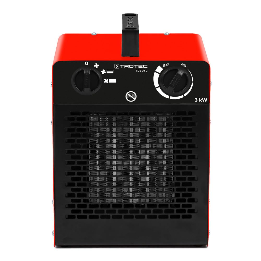 TROTEC TDS 20 C Termowentylator ceramiczny 2 stopnie ogrzewania maks. 3 kW 1 stopień chłodzenia przepływ powietrza 180 m³/h