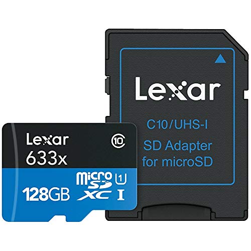 Lexar High-Performance 633x microSDXC UHS-1 Memory Card, 128GB
