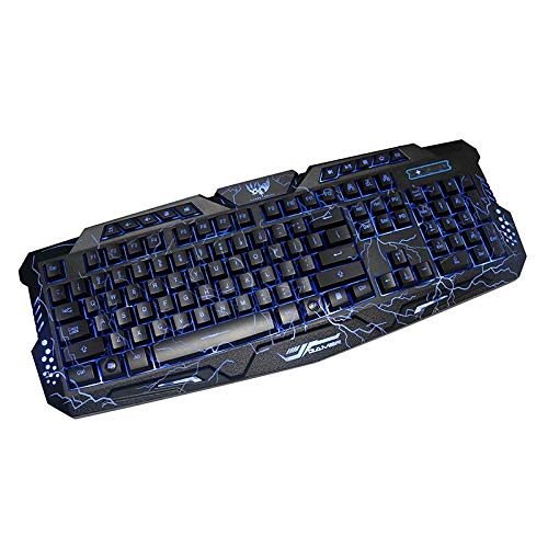 Image of Keyboard Gaming Keyboard Mouse Combos Purple Blue Red Breathing Led Backlight Usb Wired Keyboard for Pc