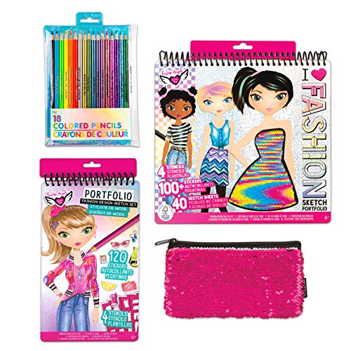 Fashion Angels 32666 Fashion Designer Essentials Set, Amazon Exclusive, Fashion Design Starter Set