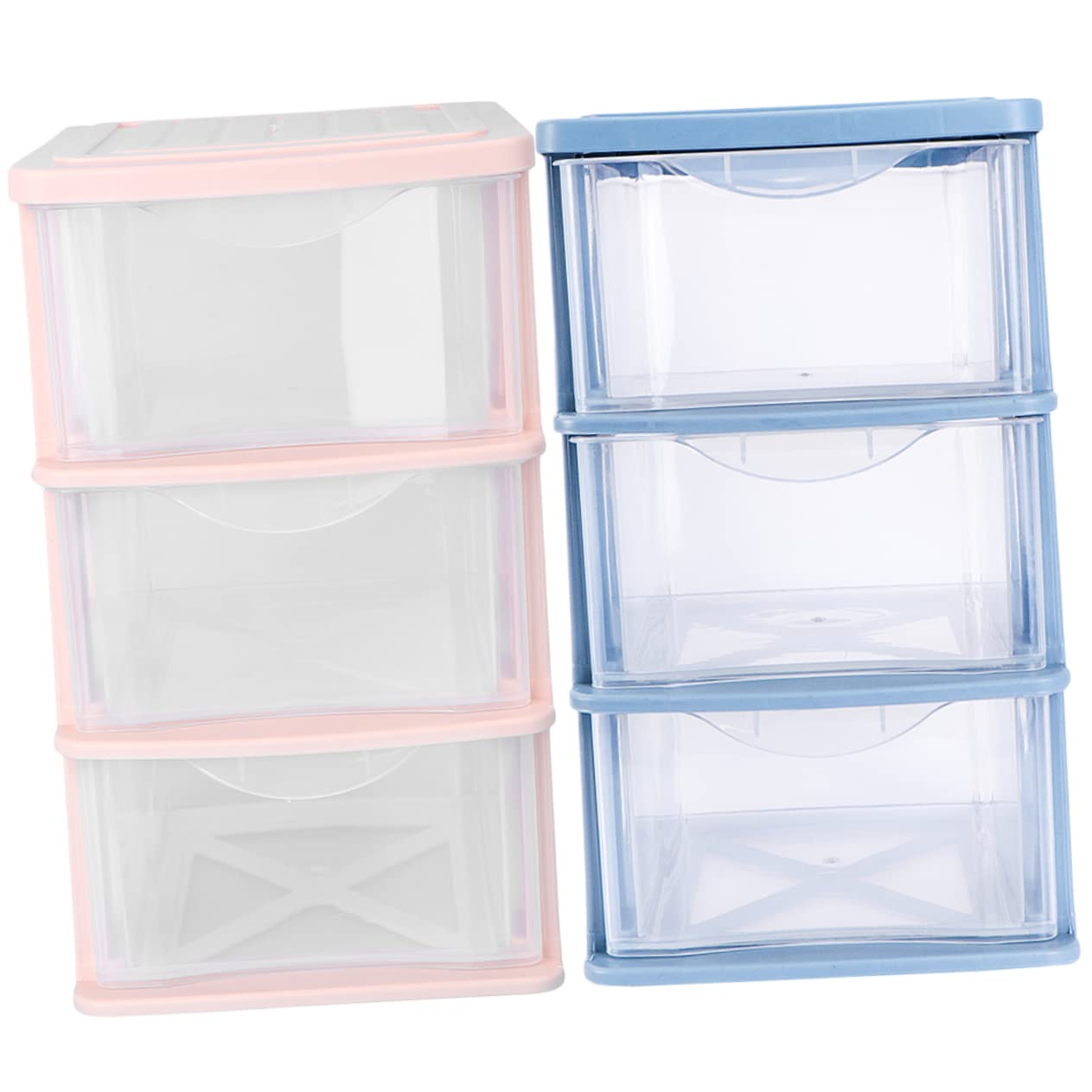 Luxshiny 2stücke Aufbewahrungsbox Schichtige Tabletop Lagerung Boxen Für Kleinigkeiten Hosen-organizer Kosmetik-organizer Für Schreibtisch Und Schrank