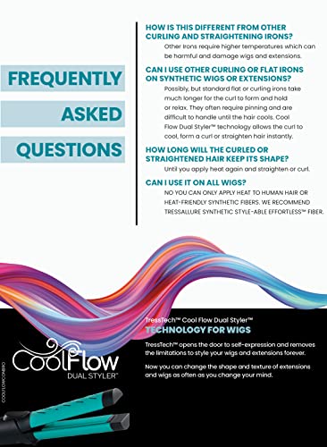 TressTech Cool Flow Dual Styler 2-en-1 Rizador y Plancha miniatura 3