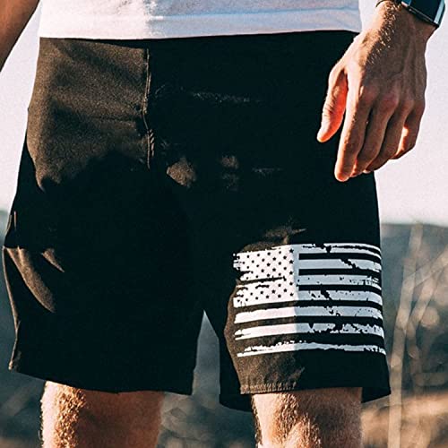 Tactical Pro Supply American Flag Board Shorts - White Flag (Size 32)2