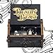 Produktbild MINGZE Premier Spieluhr, Vielzahl von Stilen Musik-Box Hand-hölzerne kreative Holz Handwerk Gravur aus Holz Dekorative Box (Beauty and The BeastBlack)