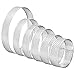 6 Pezzi Anello Crostata Microforato, Stampo Crostata in Acciaio Inox, Rotonda Anelli per Torte Pasticceria Mousse, Riutilizzabile Torta Cerchio Cutter per Dessert Fai da Te (6 Pcs)