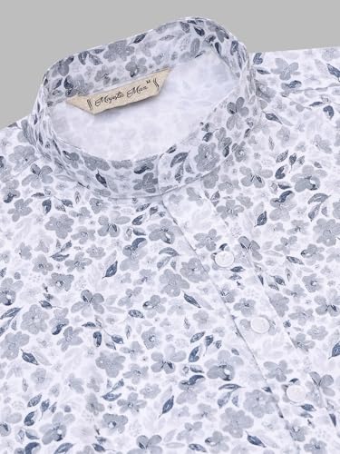 Image of Majestic Man Women's Cotton Regular Fit Casual Ethnic Motifs Printed Mandarin Collar Long Kurta