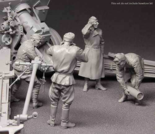 Kit Modelo de Figura de Resina 1:35 Tripulación de Artillería Rusa miniatura 4