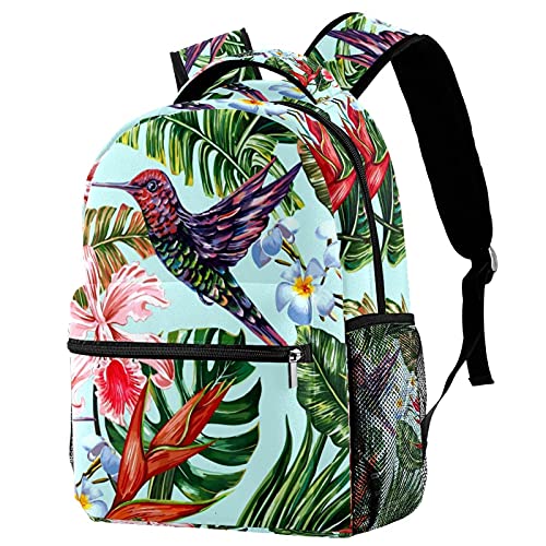 Sac à dos décontracté pour femme grand format motif imprimé floral