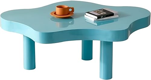 Miniatura 18 de Mesa de centro de nube irregular con 3 patas, mesa central moderna de mediados de siglo para dormitorio, sala de estar, bonita mesa auxiliar de