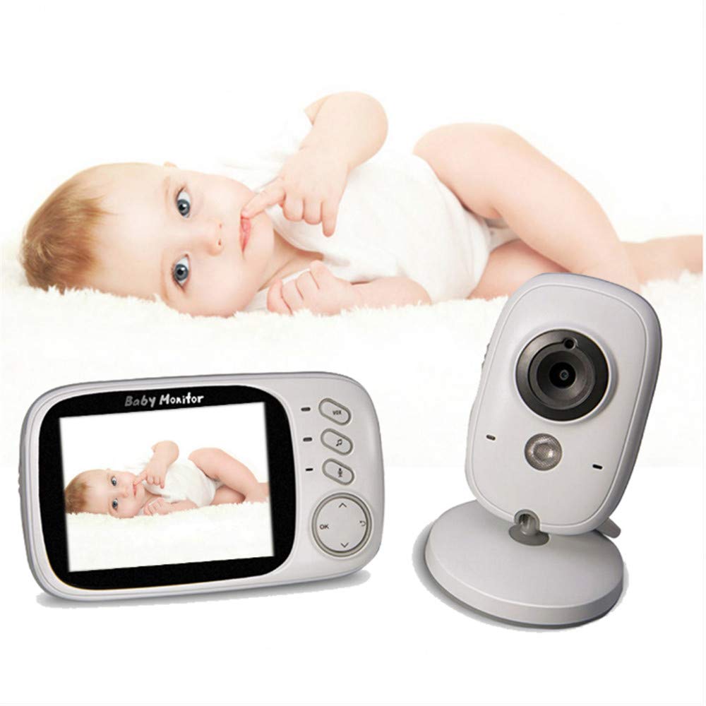YIBILE Nanny Video 2.4GHz 3.2 Inch Lcd Display Wireless Baby Monitor Video with Night Vision Baby Phone Audio Monitor Electronic Nanny