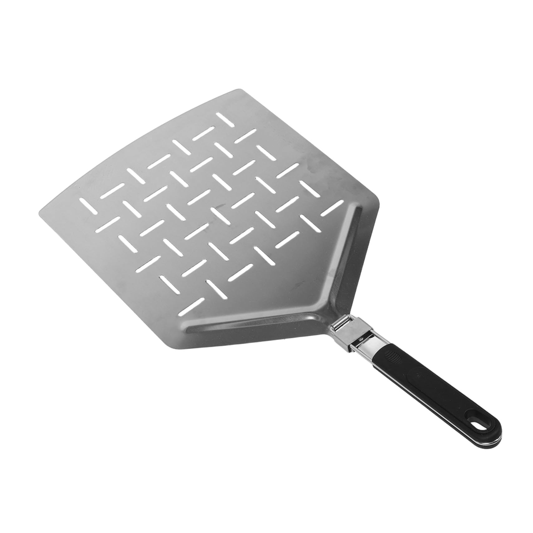 Sosoport Pizzaschaufel Edelstahl Faltbar 33cm Großer Perforierter Pizzaschieber für Outdoor und Brotbacken mit Ergonomischem Griff