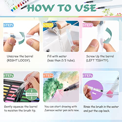 Junreox WBP001 12Pcs Watercolor Brush Pens thumb #2