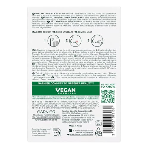 Variante de Garnier parche granos ultra finos 22 unidades