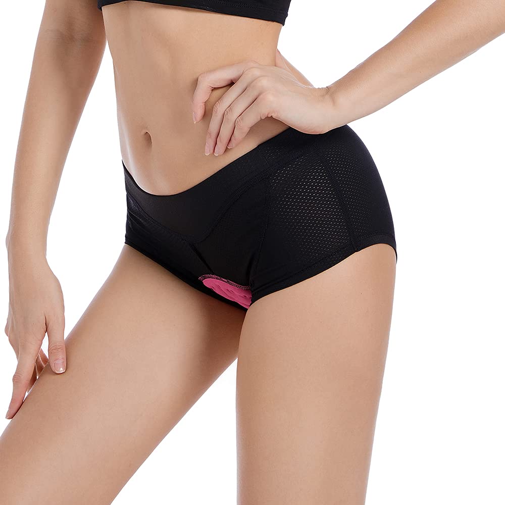 WOSAWE Donne Ciclismo Biancheria Intima Pantaloncini 3D Gel Imbottito Cuscino Mutanda Bicicletta Slip Traspiranti