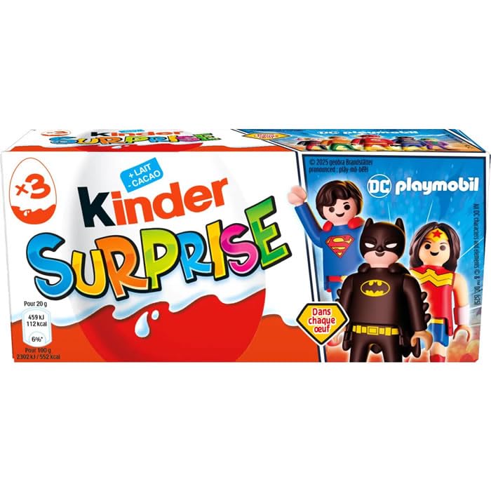 KINDER Surprise Oeufs en chocolat au lait 60 g