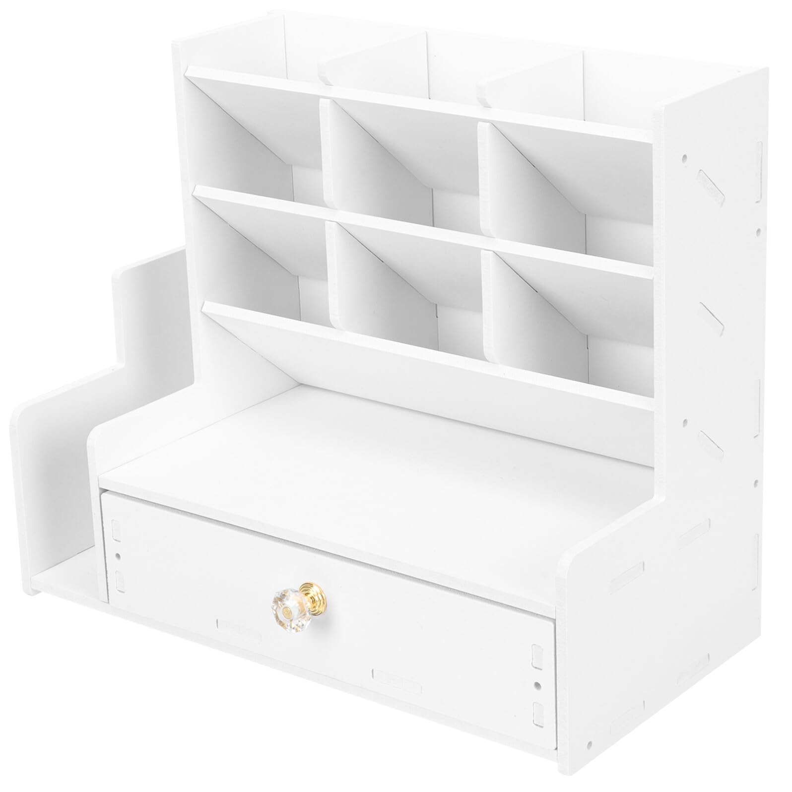 Porta Penne da Scrivania Multifunzione Organizer Multi-strato per Cancelleria Contenitore Versatile per Penne Matite e Telecomandi Design Semplice ed Elegante per Casa e Ufficio