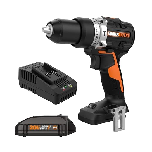Worx WX352L 20V Nitro Brushless Hammer Drill