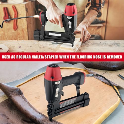 3PLUS HFS509040SP 4-in-1 Flooring Stapler/Nailer