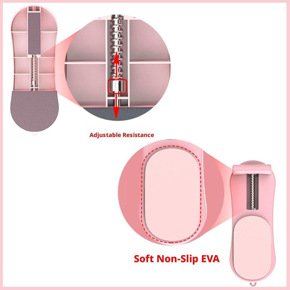 Entrenador de arco de pie con resorte integrado y resistencia ajustable para desarrollo muscular y fortalecimiento de dedos
