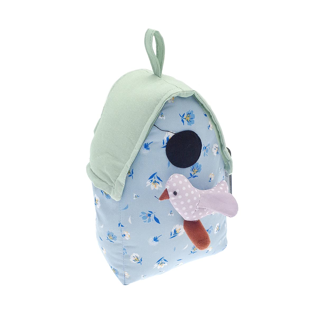 Country Club Blue, Green Door Stop Birdhouse