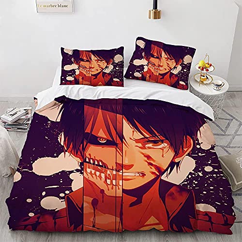 XCMMK Ensemble de Housse de Couette Confortable Attaque Cover