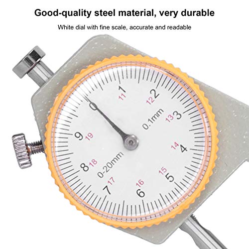 Septpenta Calibrador Mecánico de Espesor Digital, Duradero de Acero para Medir Grosor de Papel y Materiales (0-20mm, Precisión 0.1mm) miniatura 4