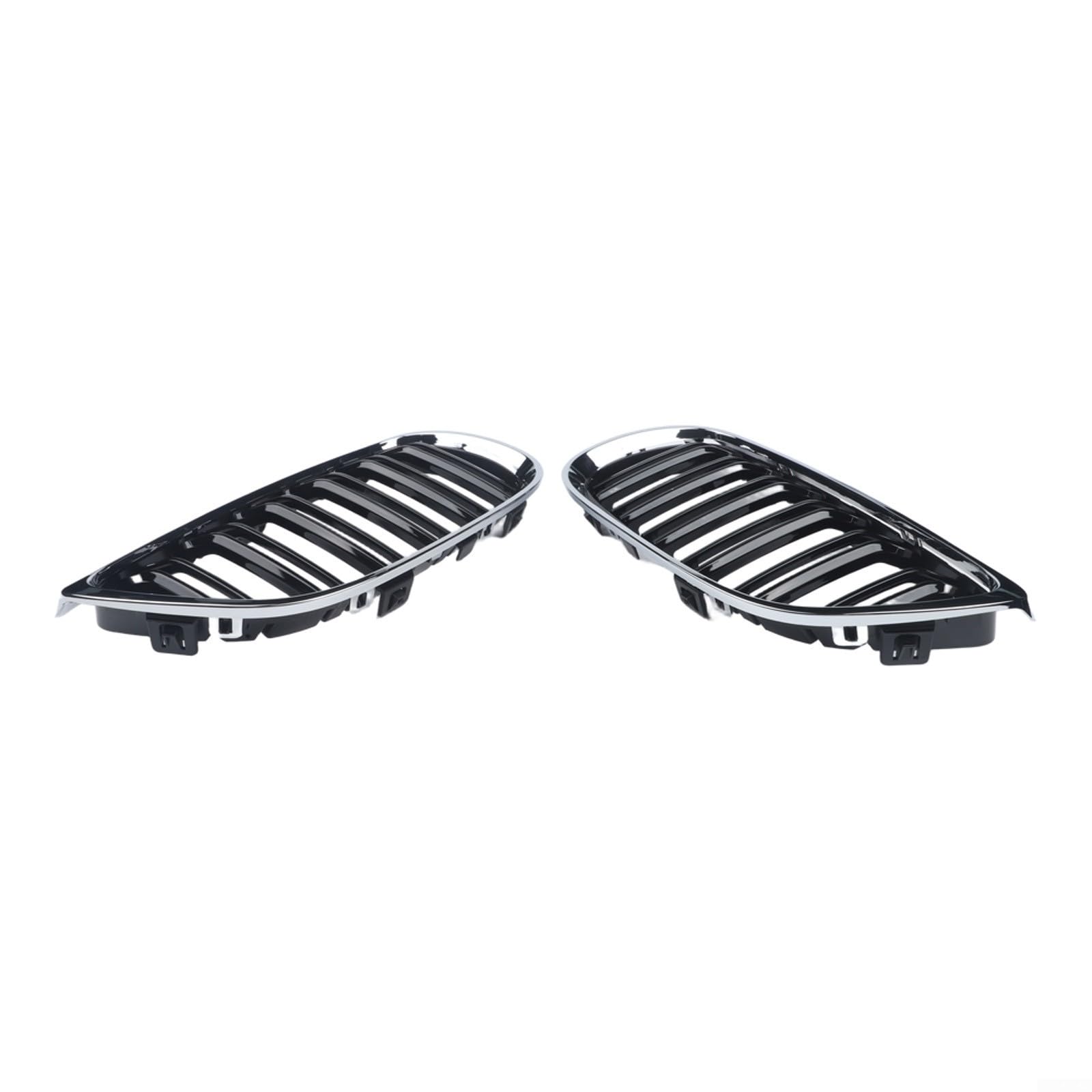 Rejilla Frontal Doble Listón Brillante En Negro Para BMW E92 E93 2007-2013 – 328i 335i Y M3
