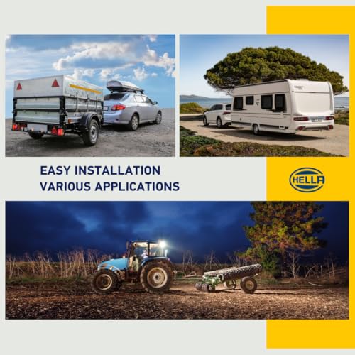 HELLA 8JB 001 941-001 Steckdose - 12V - 7-polig - Zinnbronze - Metallgehäuse - DIN/ISO: 1724