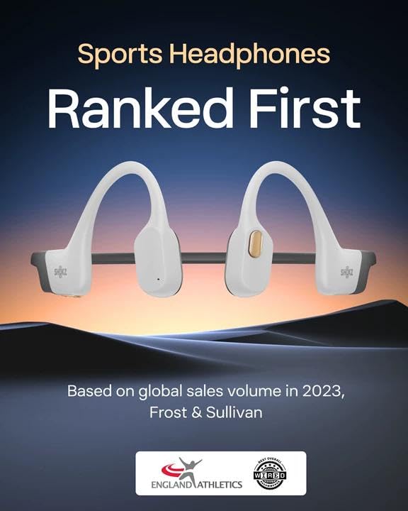 Image of SHOKZ OpenSwim Pro Open-Ear MP3 Headphones, White, IP68 Waterproof, 32G MP3