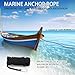 Otoolling Sand Spike Anchor Kit Heavy Duty Galvanized Steel Pole with Stainless Steel Hook 50ft Rope for Boat Kayak Pontoon Shallow Water Beach Sandbar Fishing Mooring(39 Inches)