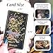 Calmoura Tridevia Tarot Cards with Guide Book, 78-Card Rider-Waite Inspired Deck with Meanings on Them, Gold Details and Gilded Edges for Beginners and Experts