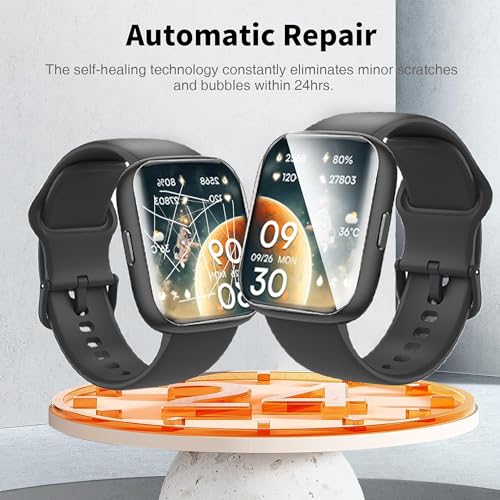 Lamshaw Compatible with ICE WATCH Smart Watches Screen Protector, Full Coverage TPU Clear Film Compatible with Ice Smart Junior 3.0-1.75 inches (TPU-6Pack)