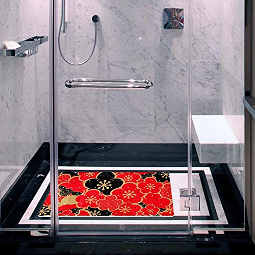Tapis de bain antidérapant à ventouses pour une douche sécurisée