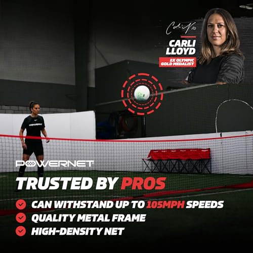 image for PowerNet Portable Soccer Tennis Net & Pickleball Net, Durable Weighted