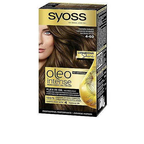 Syoss Oleo Intense - Tono 4-60 Castaño Dorado – Coloración...