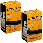 Continental Unisex's MTB Tube 26" Inner, Black, [47-559->62-559] Pack of 2