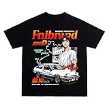 [Charnal] 頭文字[イニシャル]D Initial D 頭文字D ae86 アニメ 漫画 Tシャツ メンズ 半袖 夏服 レディース コットン 薄い 快適 通気性 丸首 ファッション 男女兼用 大きいサイズ 人気服sizeS