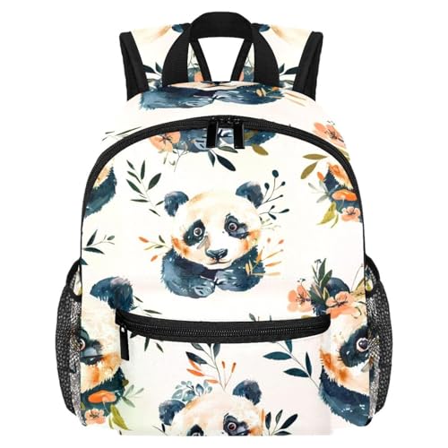 Sac à dos enfants motif pandas floral idéal pour la rentrée en maternelle
