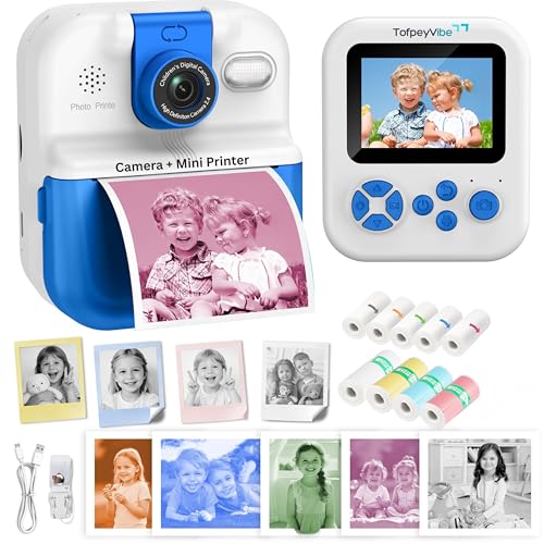 Appareil photo numérique enfants : cadeau anniversaire idéal avec papier réutilisable