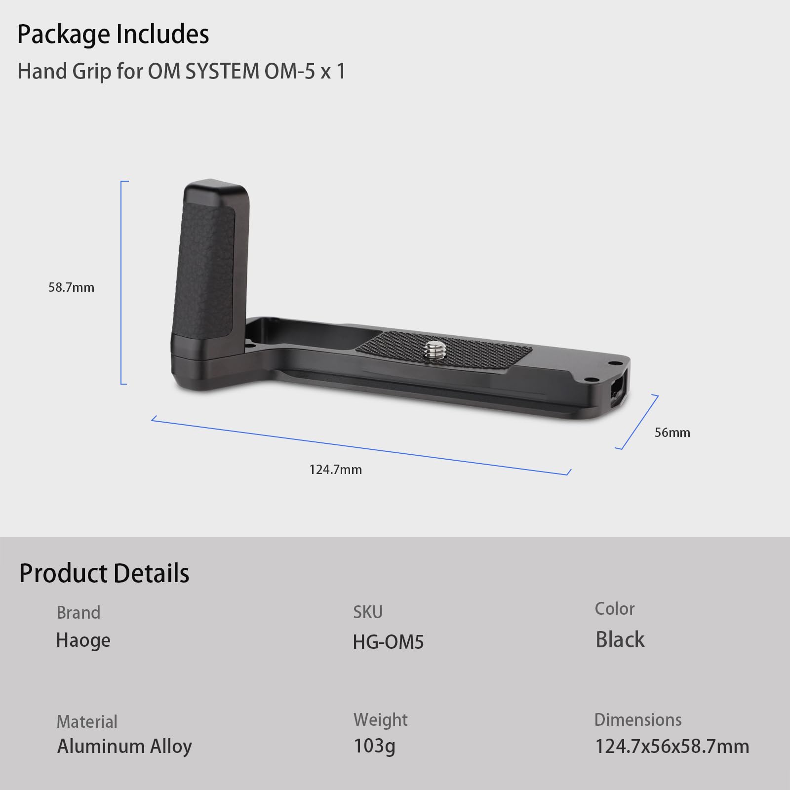 OM SYSTEM（オーエムシステム） OM-5用ハンドグリップ